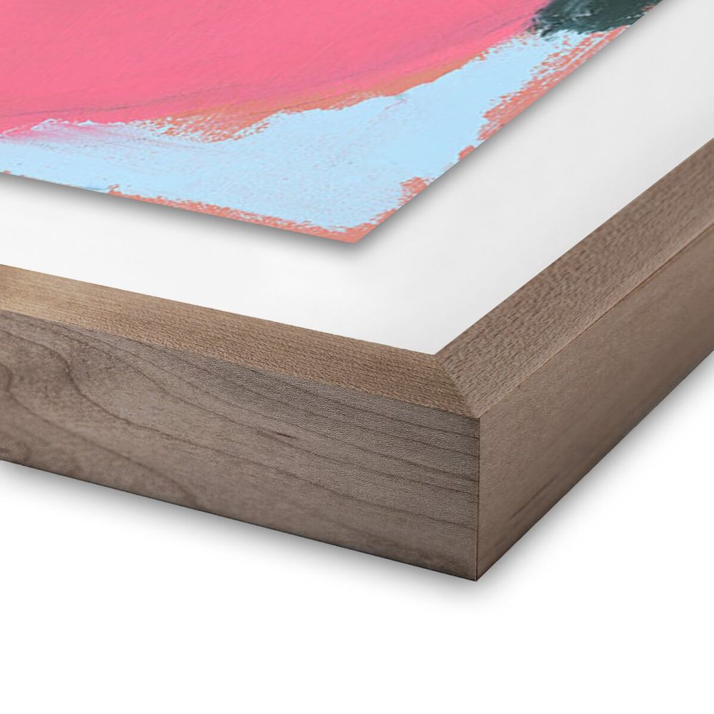 Wall Art Ocean By Jill Elliott - 40"X30" - Rustic Walnut