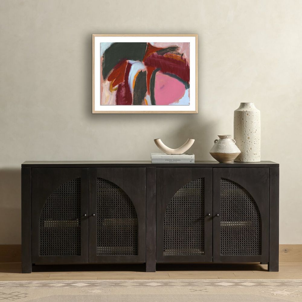 Wall Art Ocean By Jill Elliott - 32"X24" - White Oak