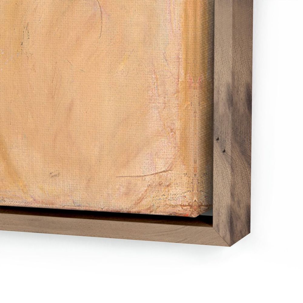 Wall Art Always Open By Jill Elliott - 40"X40" - Rustic Walnut - Framed Canvas