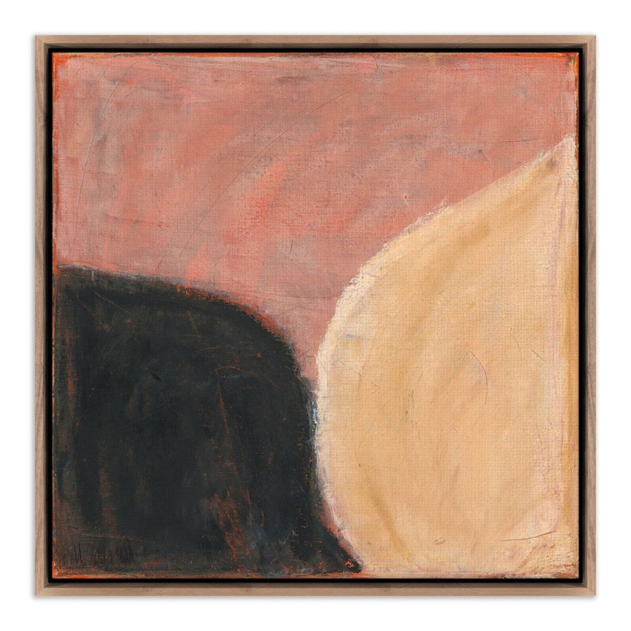 Wall Art Always Open By Jill Elliott - 48"X48" - Rustic Walnut - Framed Canvas
