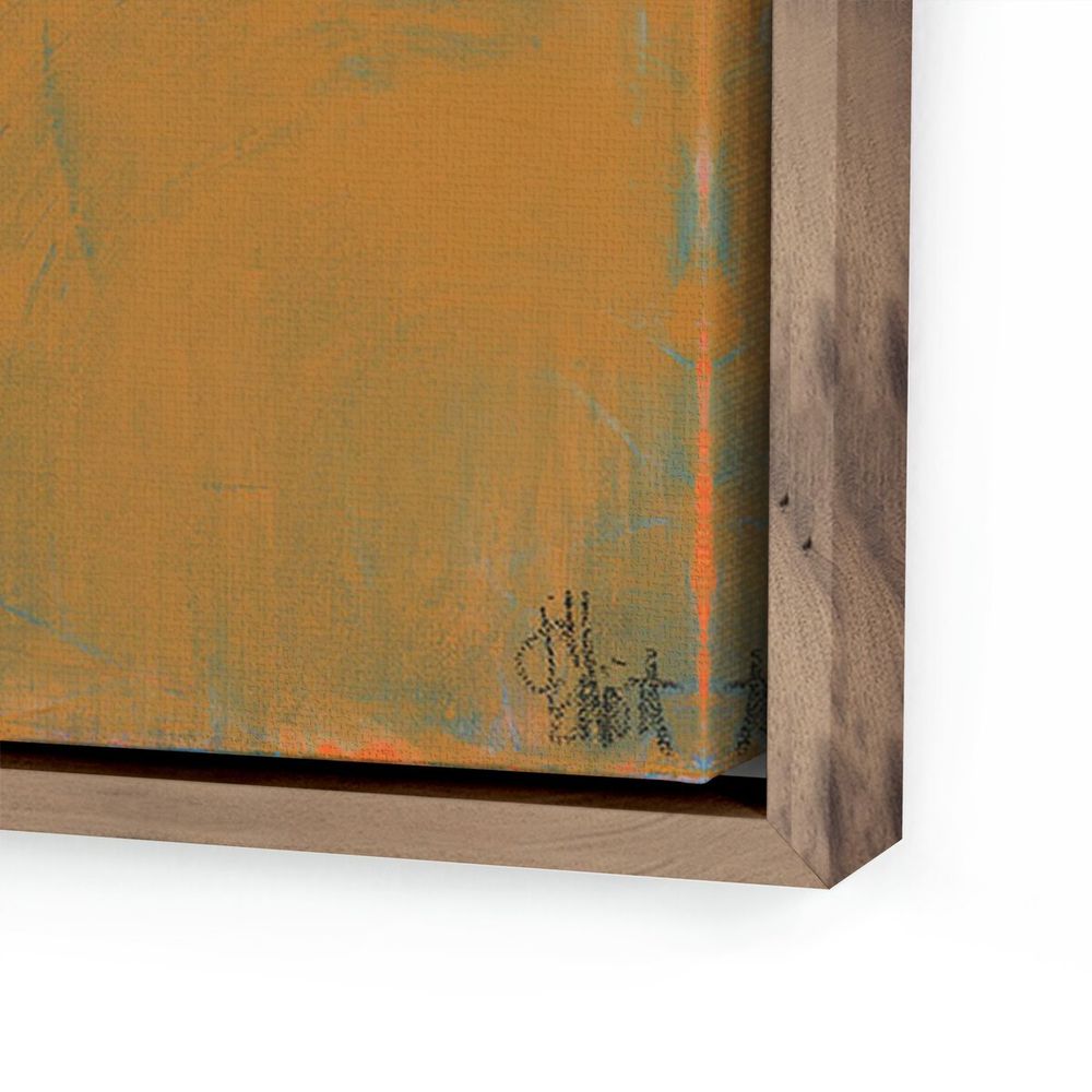 Wall Art Sometimes Still By Jill Elliott - 48"X48" - Rustic Walnut