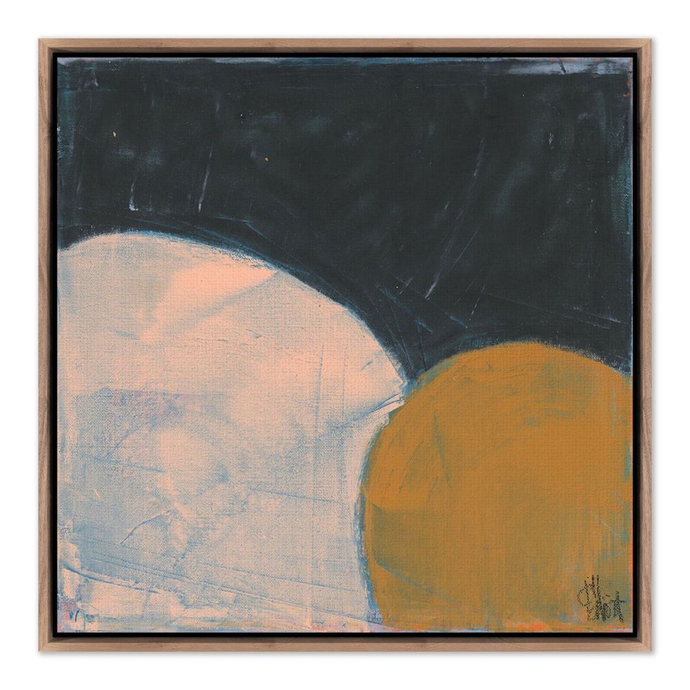 Wall Art Sometimes Still By Jill Elliott - 24"X24" - Rustic Walnut