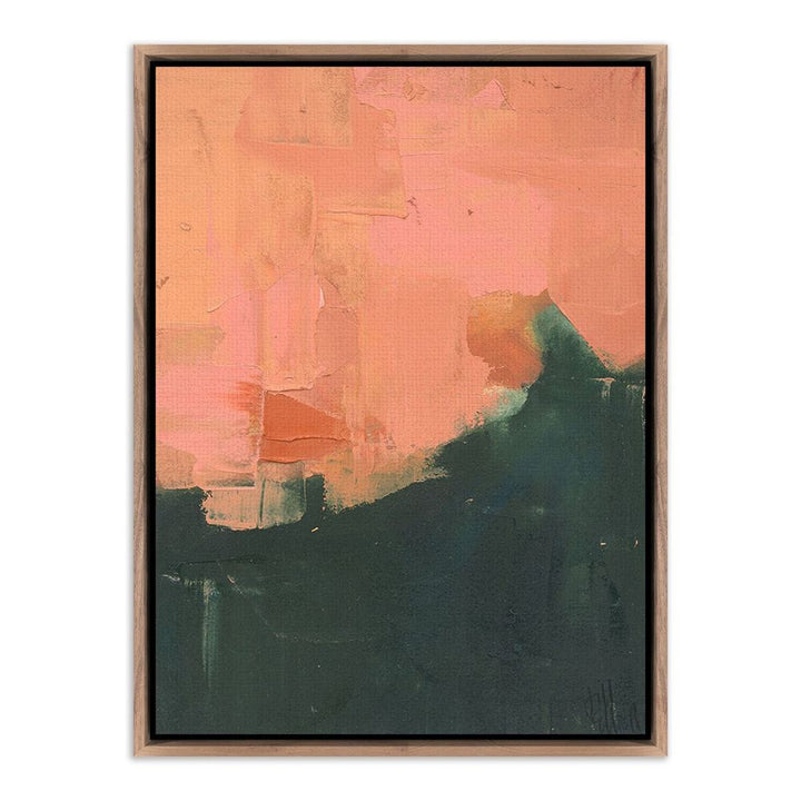 Wall Art An Invitation By Jill Elliot - 30"X40" - Rustic Walnut - Framed Canvas