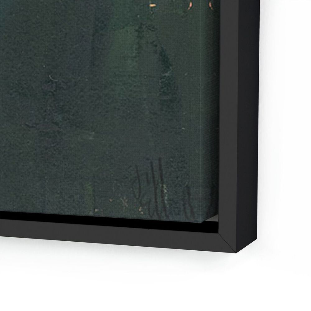 Wall Art An Invitation By Jill Elliot - 18"X24" - Black Maple - Framed Canvas