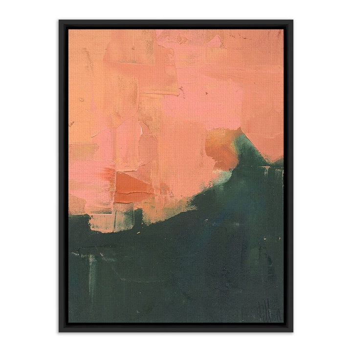 Wall Art An Invitation By Jill Elliot - 36"X48" - Black Maple - Framed Canvas
