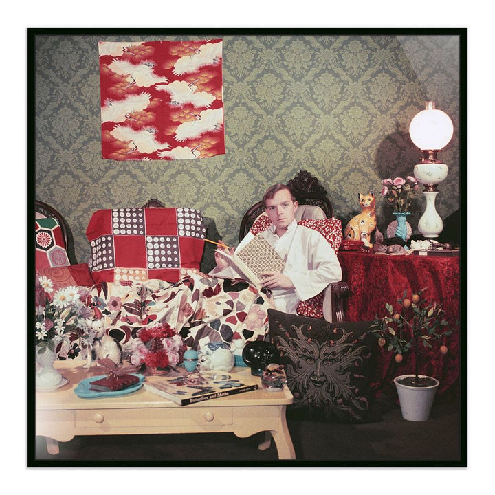 Wall Art Capote At Home By Slim Aarons - 24"X24" - Black Maple
