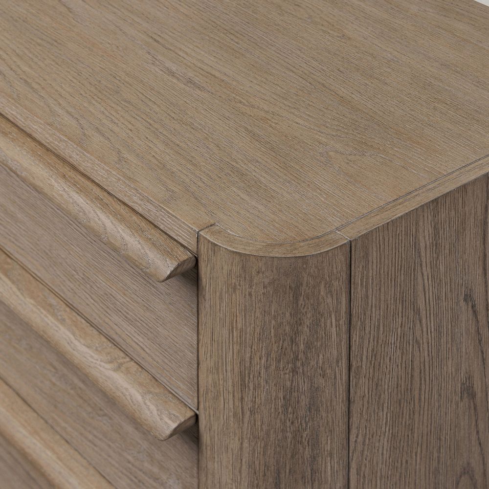 Primrose Nightstand - Natural Flat Oak Veneer
