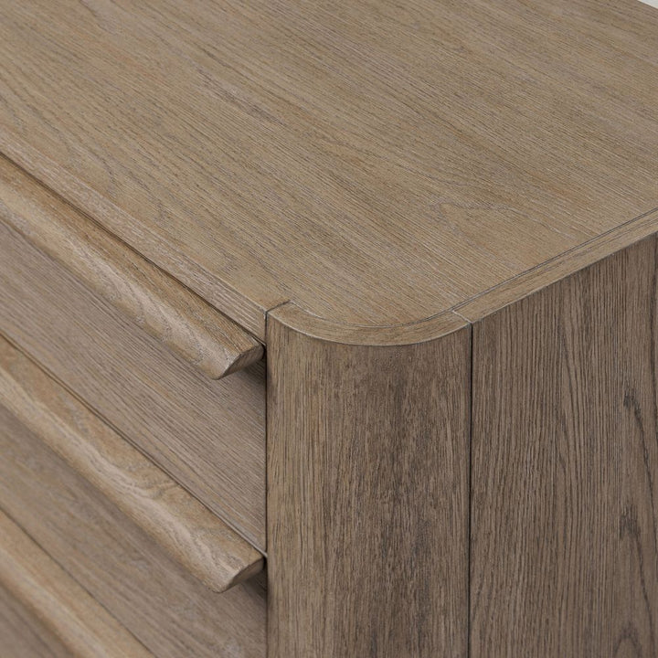 Primrose Nightstand - Natural Flat Oak Veneer