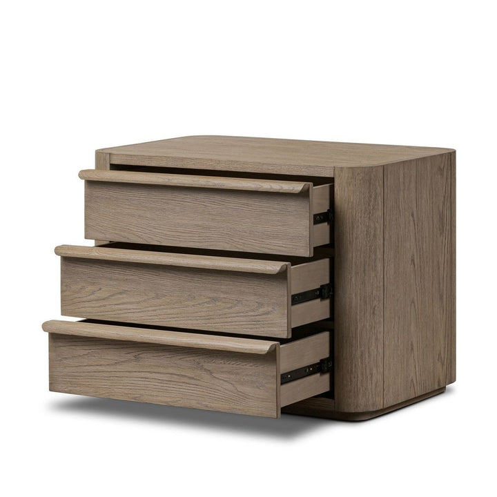 Primrose Nightstand - Natural Flat Oak Veneer