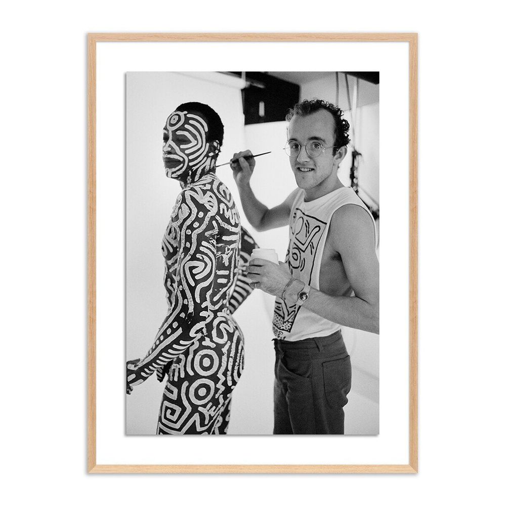 Wall Art Keith Haring And Bill T. Jones By Getty - 24"X32" - White Oak