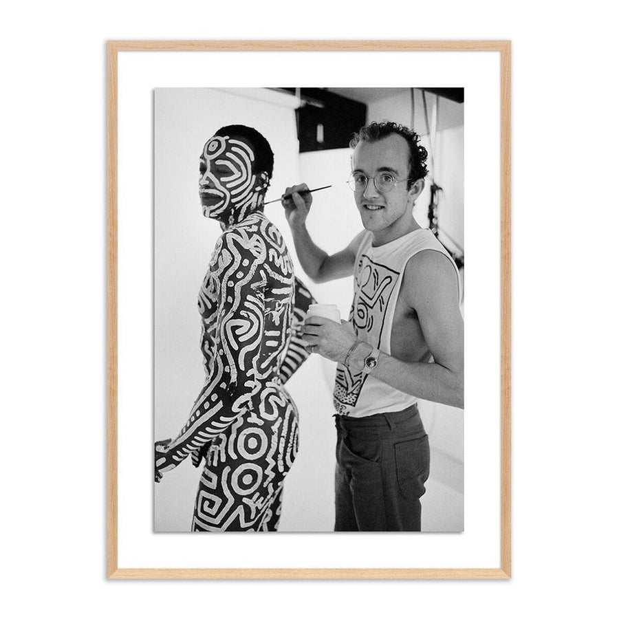 Wall Art Keith Haring And Bill T. Jones By Getty - 24"X32" - White Oak