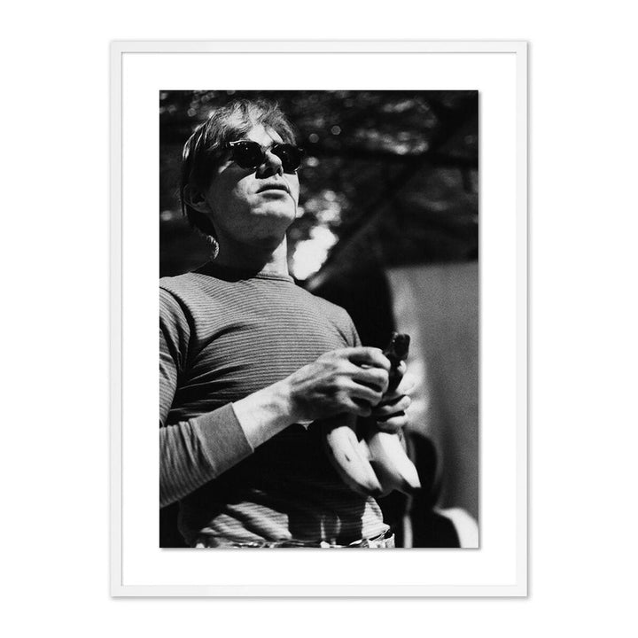 Wall Art Warhol With Bananas By Getty Images - 40"X60" - White Maple