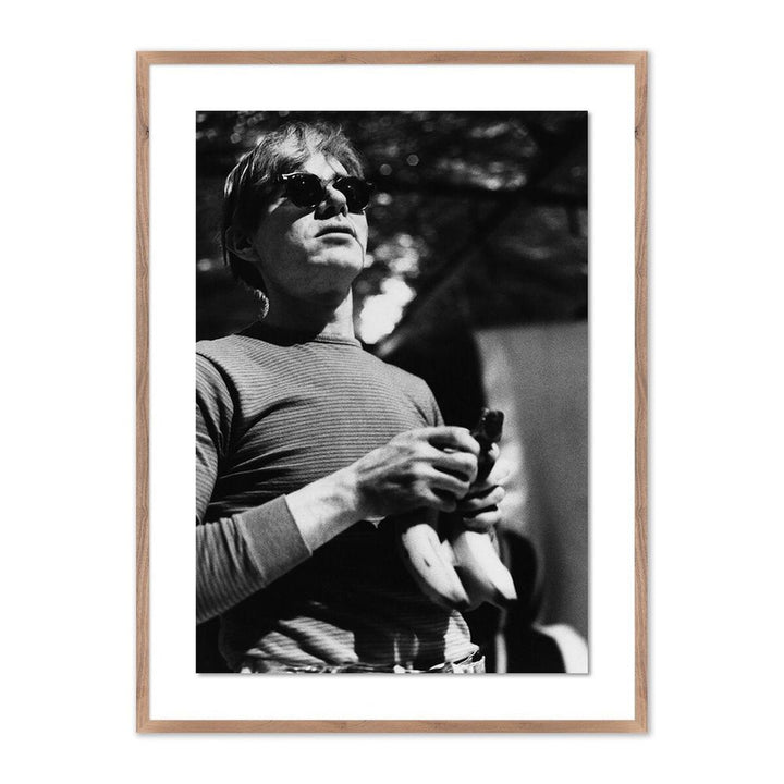 Wall Art Warhol With Bananas By Getty Images - 30"X40" - Rustic Walnut