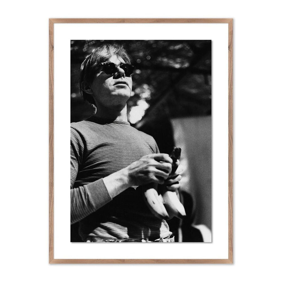 Wall Art Warhol With Bananas By Getty Images - 30"X40" - Rustic Walnut