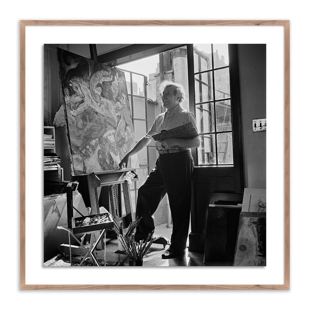 Wall Art Marc Chagall By Getty Images - 60"X60" - Rustic Walnut