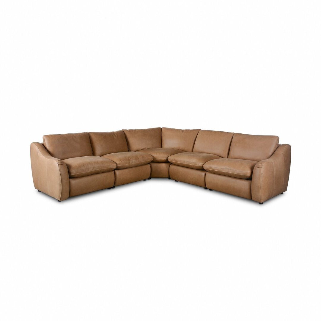 Crawford Power Recliner 5-Piece Sectional Sofa - Palermo Drift