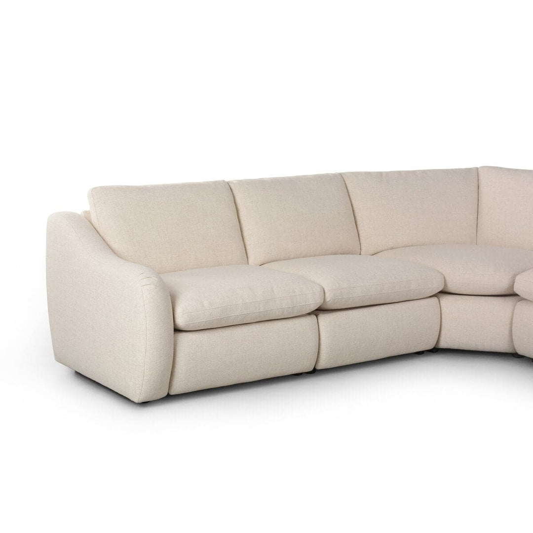 Crawford Power Recliner 5-Piece Sectional Sofa - Antigo Natural