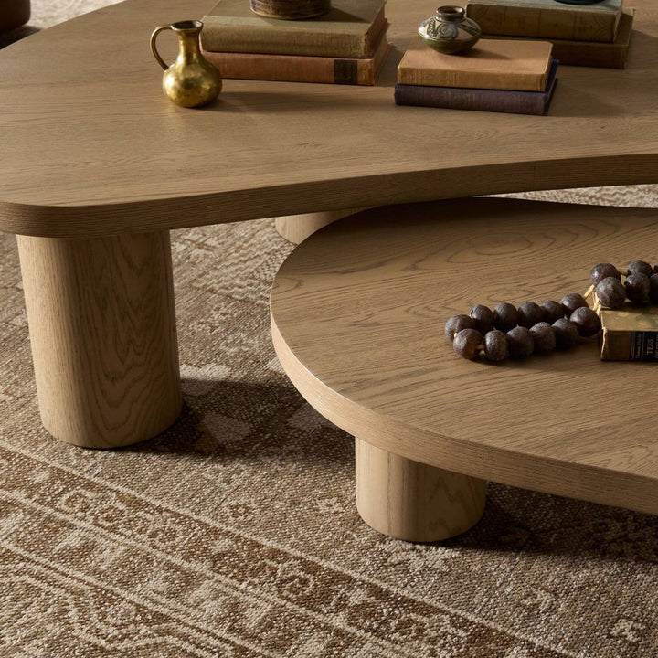 Joji Nesting Coffee Tables - Natural Oak Veneer