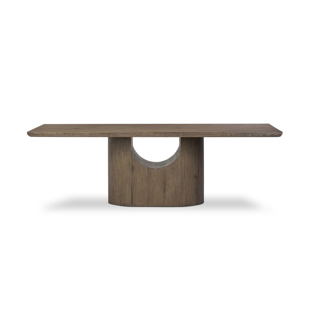 Dining Tables Bevie Dining Table-98" - Brown Oak Veneer