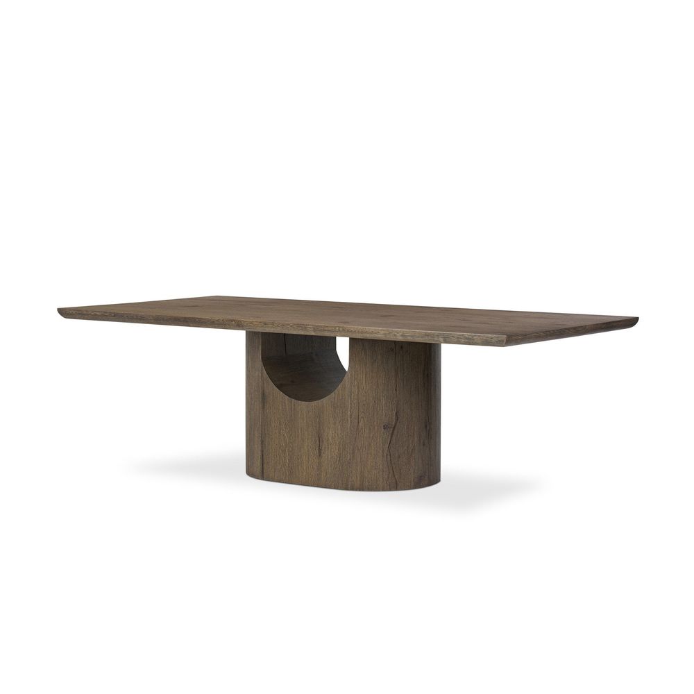 Dining Tables Bevie Dining Table-98" - Brown Oak Veneer