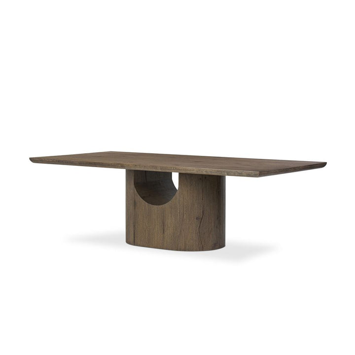 Dining Tables Bevie Dining Table-98" - Brown Oak Veneer