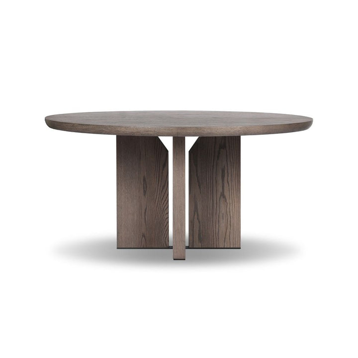 Ernest Round Dining Table - Shale Grey Oak Veneer