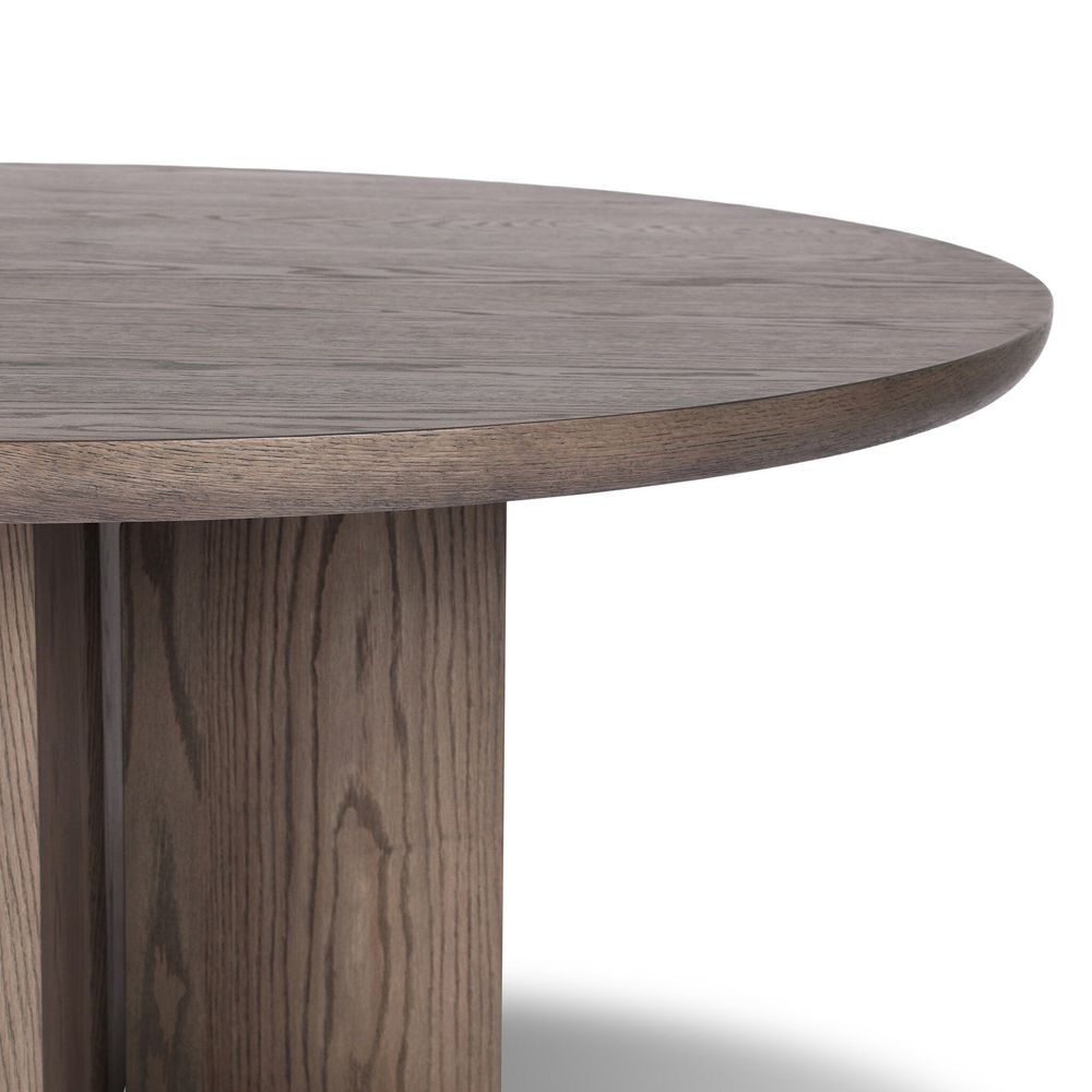 Ernest Round Dining Table - Shale Grey Oak Veneer