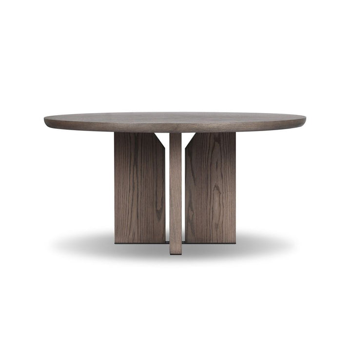 Dining Tables Ernest Round Dining Table - Shale Grey Oak Veneer