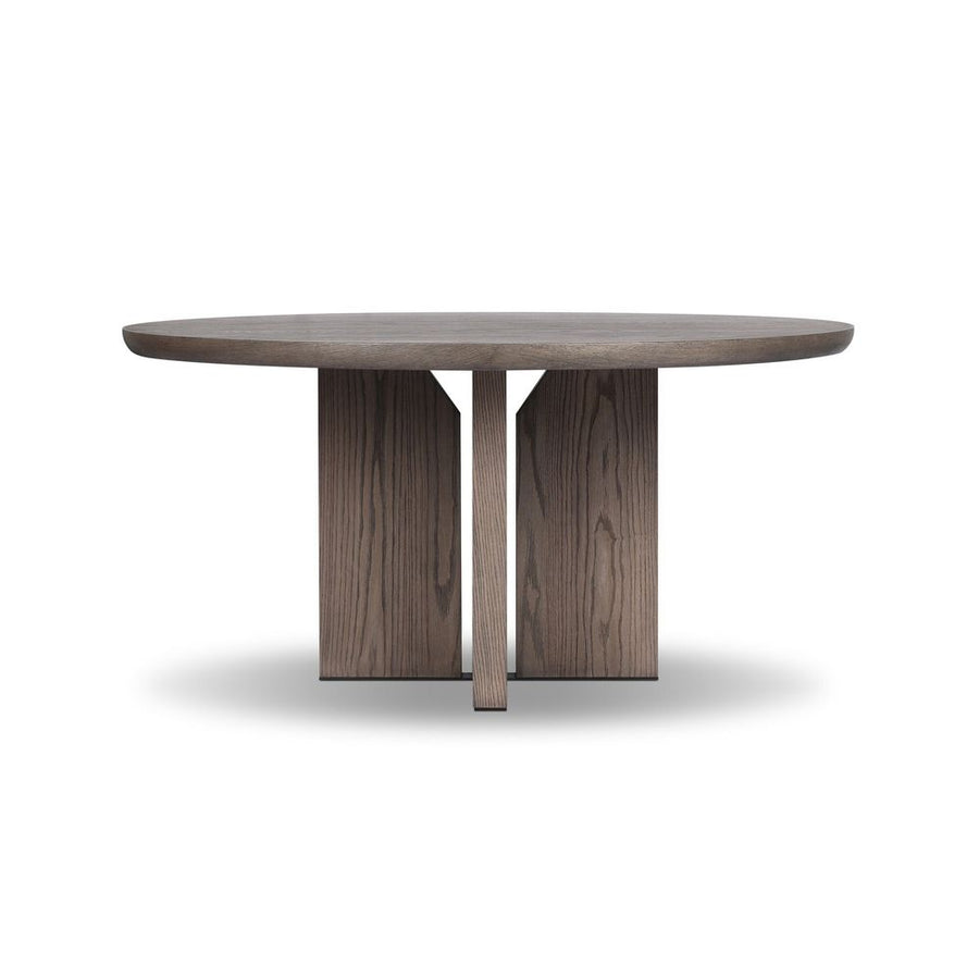 Dining Tables Ernest Round Dining Table - Shale Grey Oak Veneer