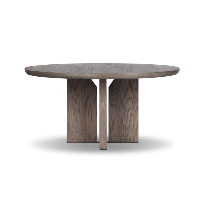 Dining Tables Ernest Round Dining Table - Shale Grey Oak Veneer
