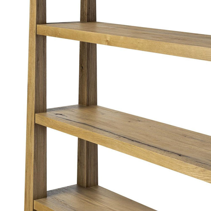 Boris Bookcase: Aged Natural Oak - Aged Natural Oak Veneer