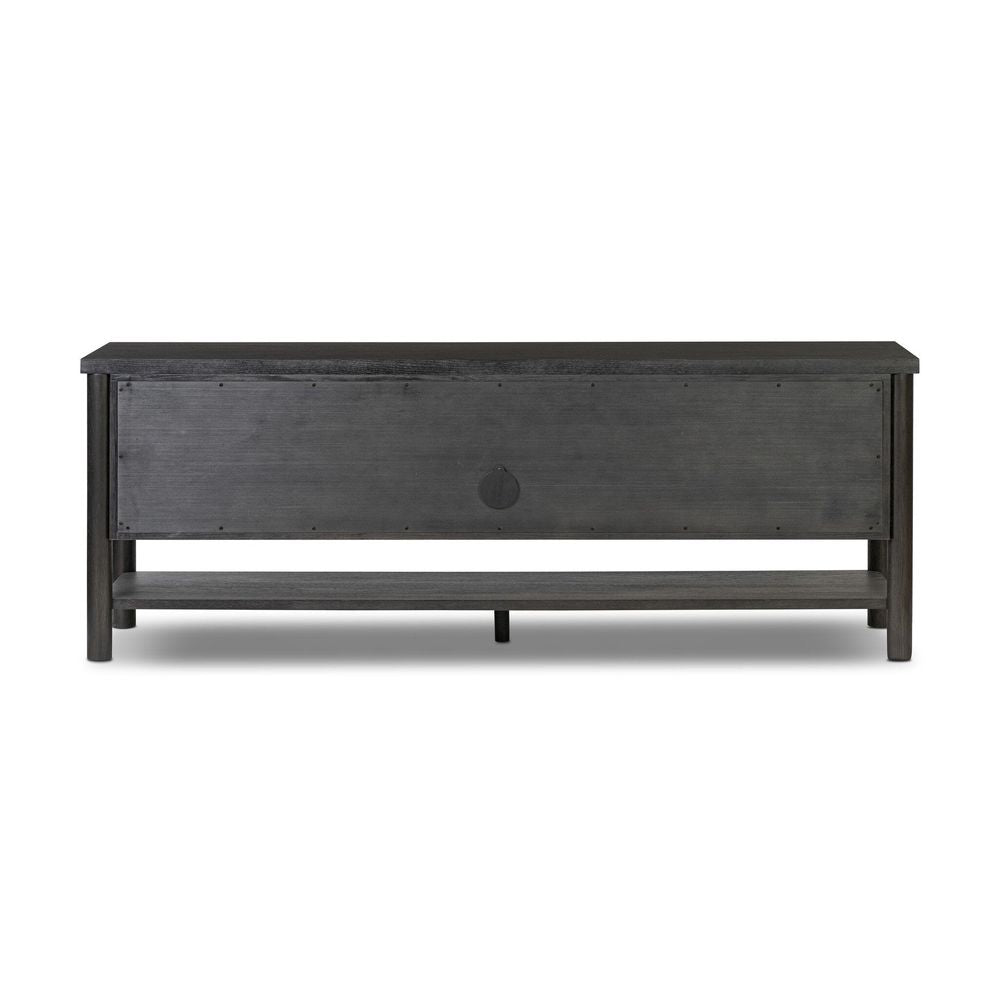 Roark Media Console - Ebony Oak Veneer