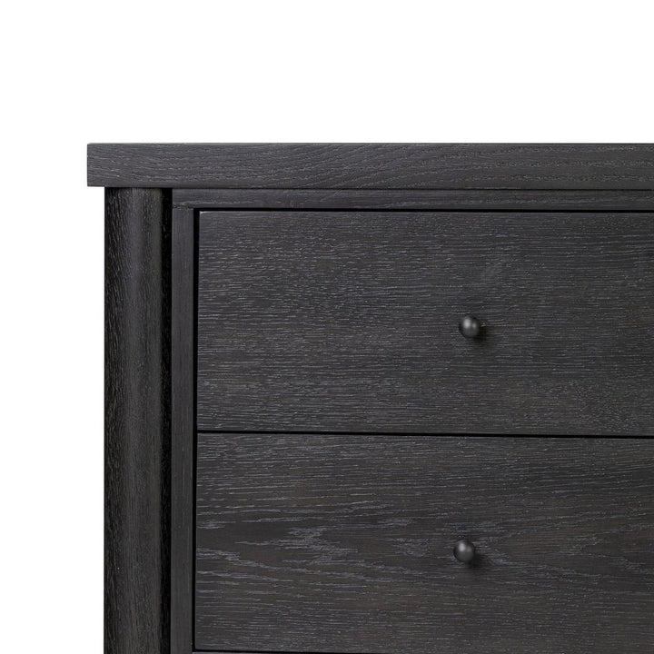 Roark Media Console - Ebony Oak Veneer