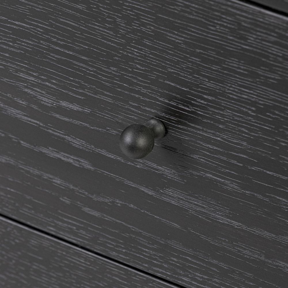 Roark Media Console - Ebony Oak Veneer