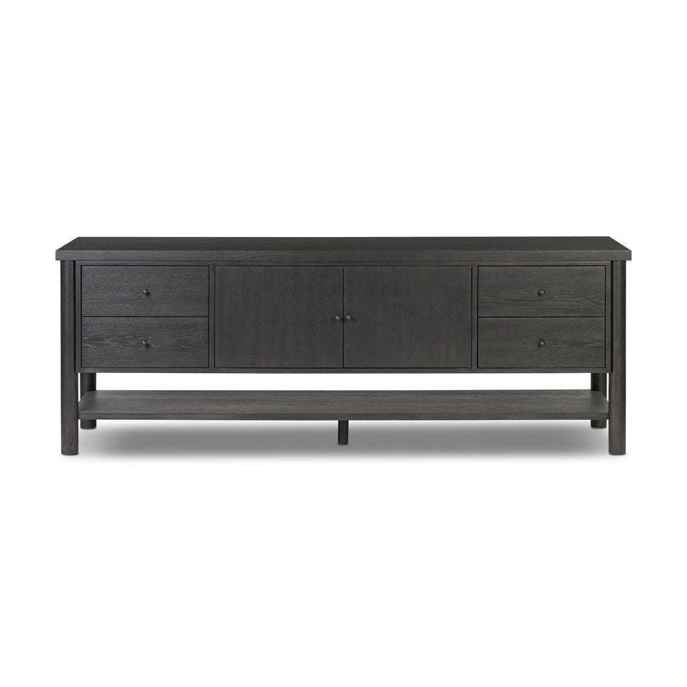 TV Stands & Media Consoles Roark Media Console - Ebony Oak Veneer