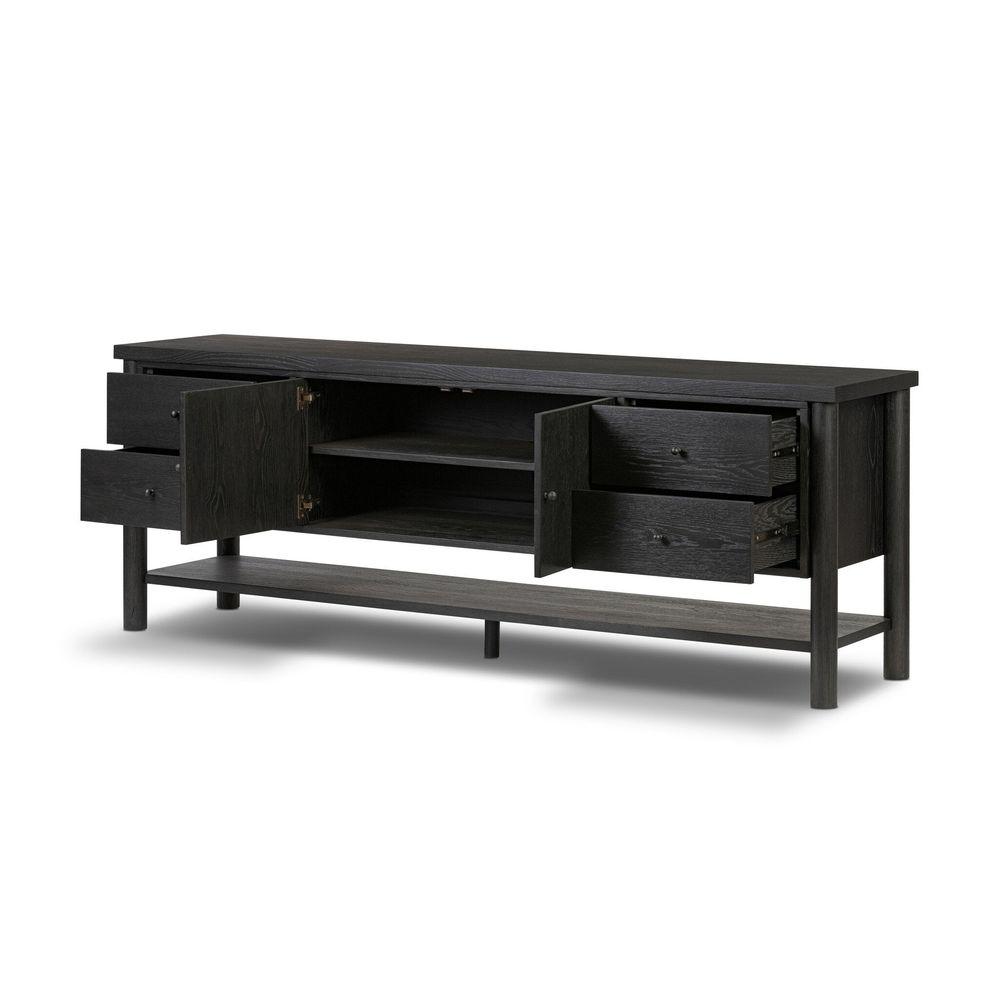 TV Stands & Media Consoles Roark Media Console - Ebony Oak Veneer
