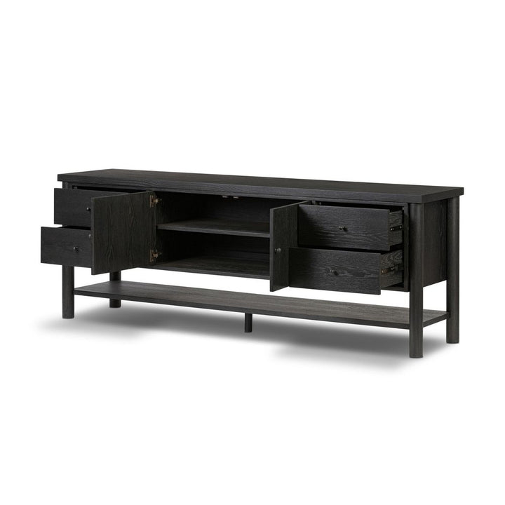 TV Stands & Media Consoles Roark Media Console - Ebony Oak Veneer
