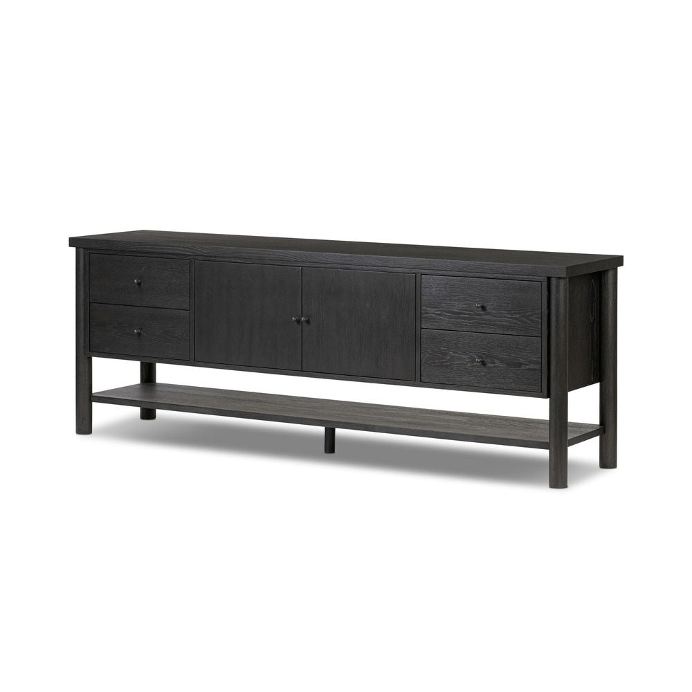 TV Stands & Media Consoles Roark Media Console - Ebony Oak Veneer