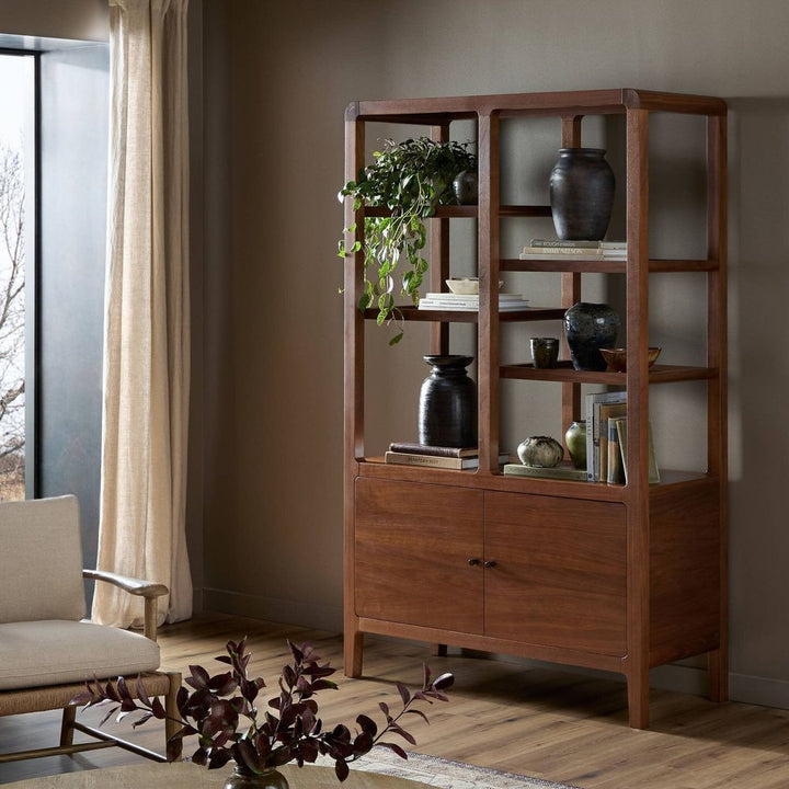 Bookcases & Etageres Hawkes Bookcase - Dark Walnut Solid
