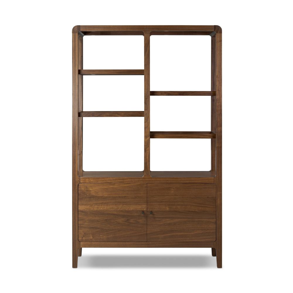 Bookcases & Etageres Hawkes Bookcase - Dark Walnut Solid