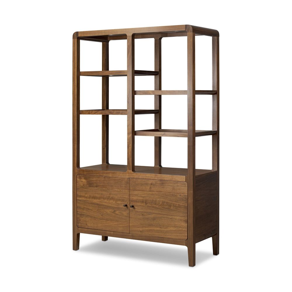 Bookcases & Etageres Hawkes Bookcase - Dark Walnut Solid