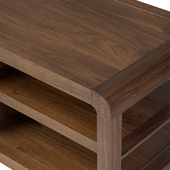 Hawkes Media Console - Dark Walnut Solid