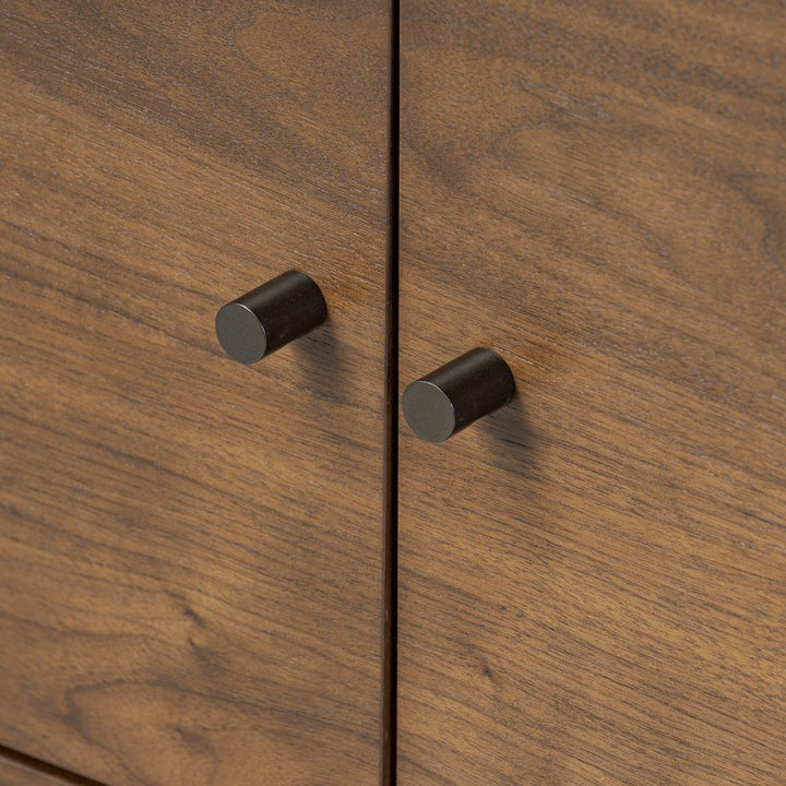 Hawkes Media Console - Dark Walnut Solid