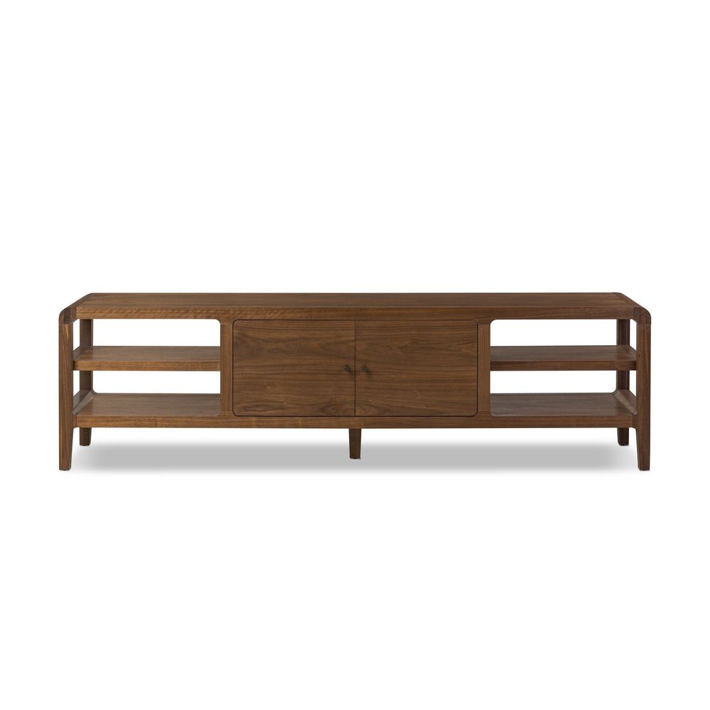 TV Stands & Media Consoles Hawkes Media Console - Dark Walnut Solid