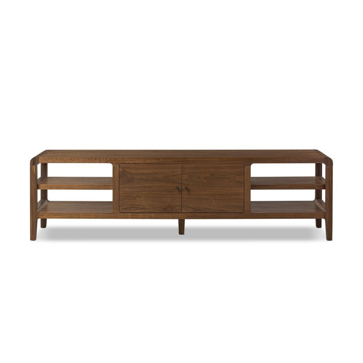 TV Stands & Media Consoles Hawkes Media Console - Dark Walnut Solid
