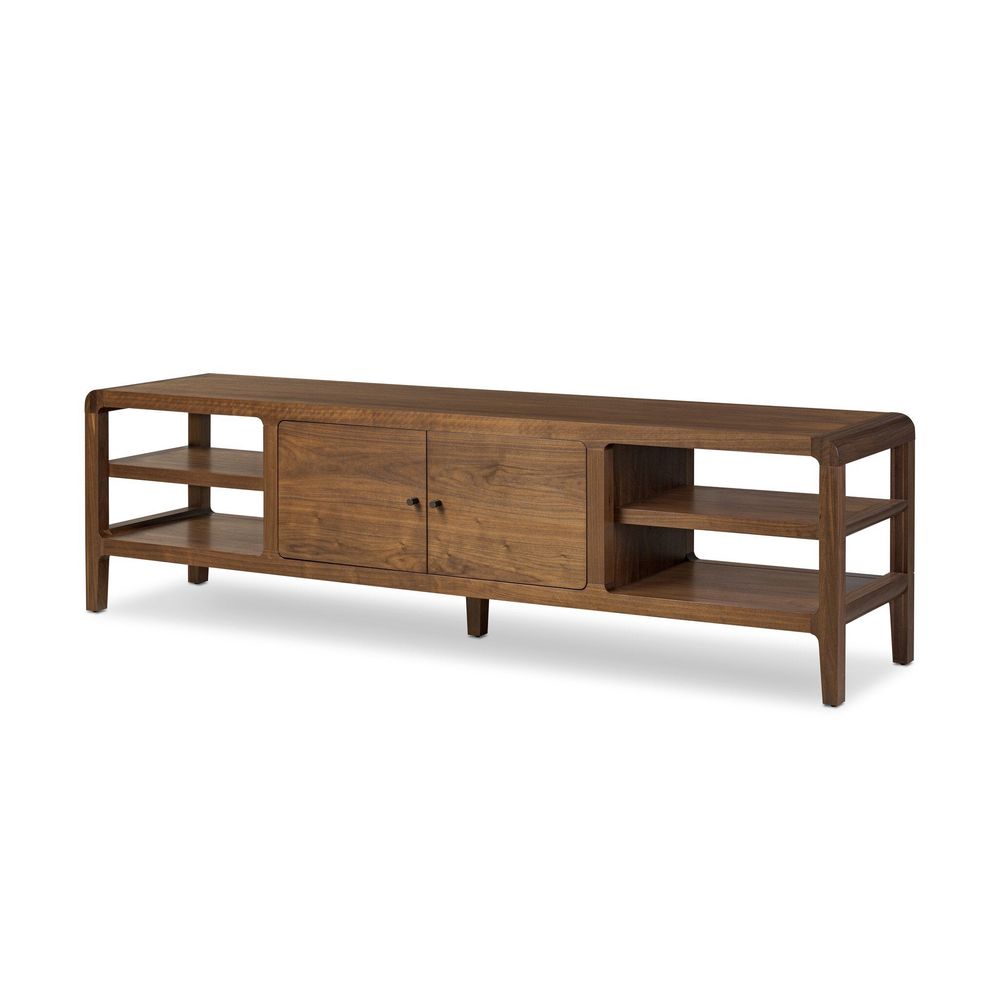 TV Stands & Media Consoles Hawkes Media Console - Dark Walnut Solid