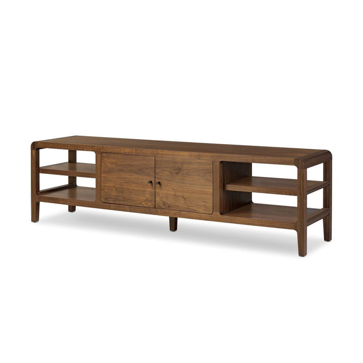 TV Stands & Media Consoles Hawkes Media Console - Dark Walnut Solid