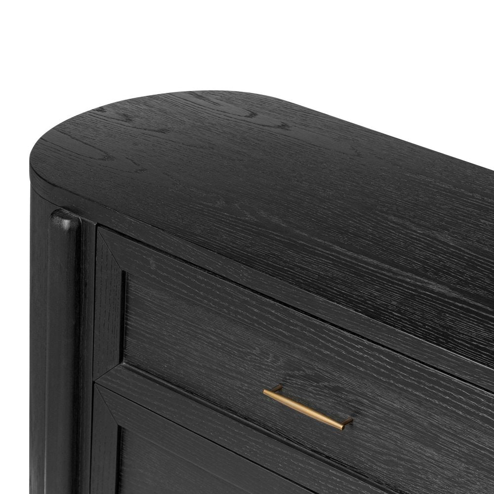 Tolle 6 Drawer Dresser - Drifted Matte Black Veneer