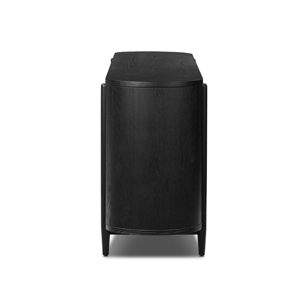 Dressers & Chests Tolle 6 Drawer Dresser - Drifted Matte Black Veneer