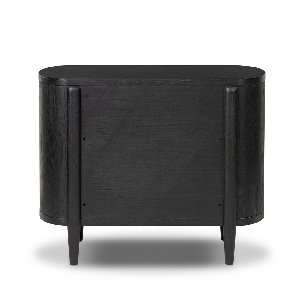 Tolle Nightstand - Drifted Matte Black Veneer